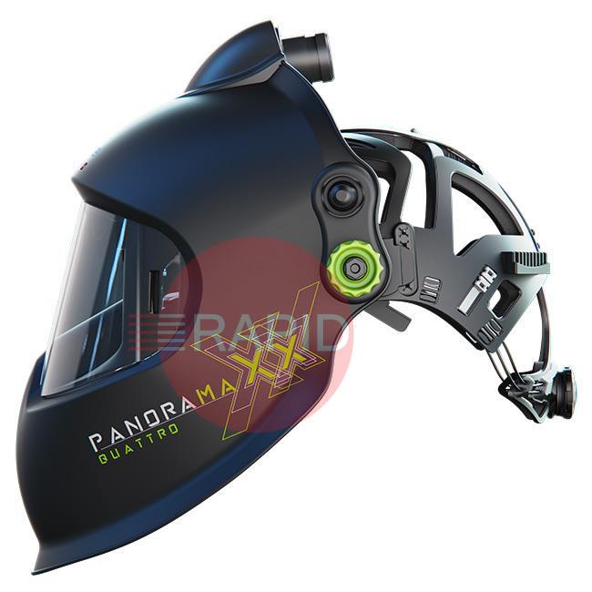 4550.560  Optrel Panoramaxx Quattro Auto Darkening Welding Helmet & E3000X 18 Hours PAPR System, Ready to Weld Package